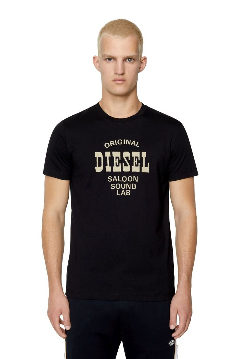 Diesel Tričko - T-DIEGOR-E12 T-SHIRT čierne