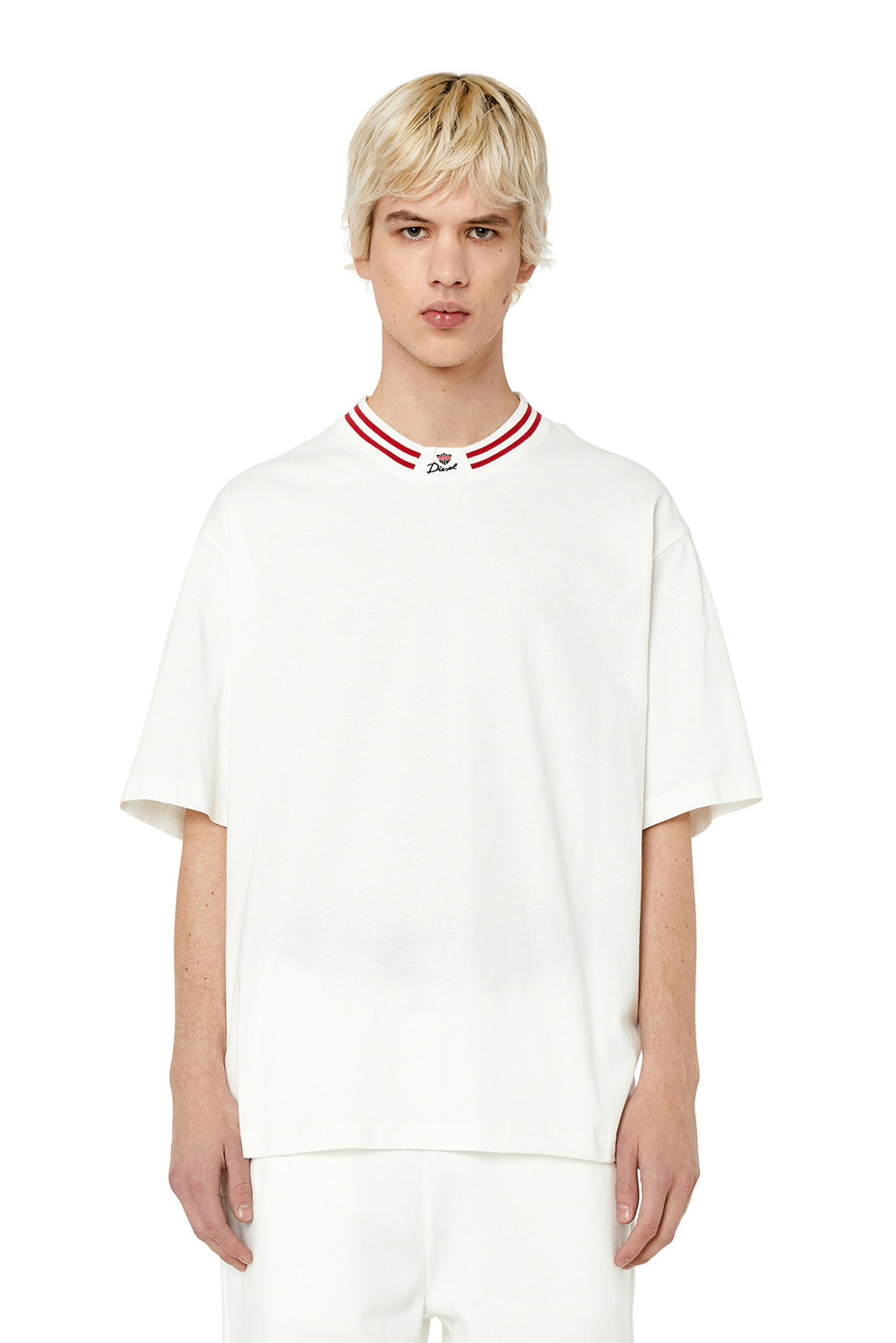 Diesel Tričko - T-KROWN T-SHIRT biele