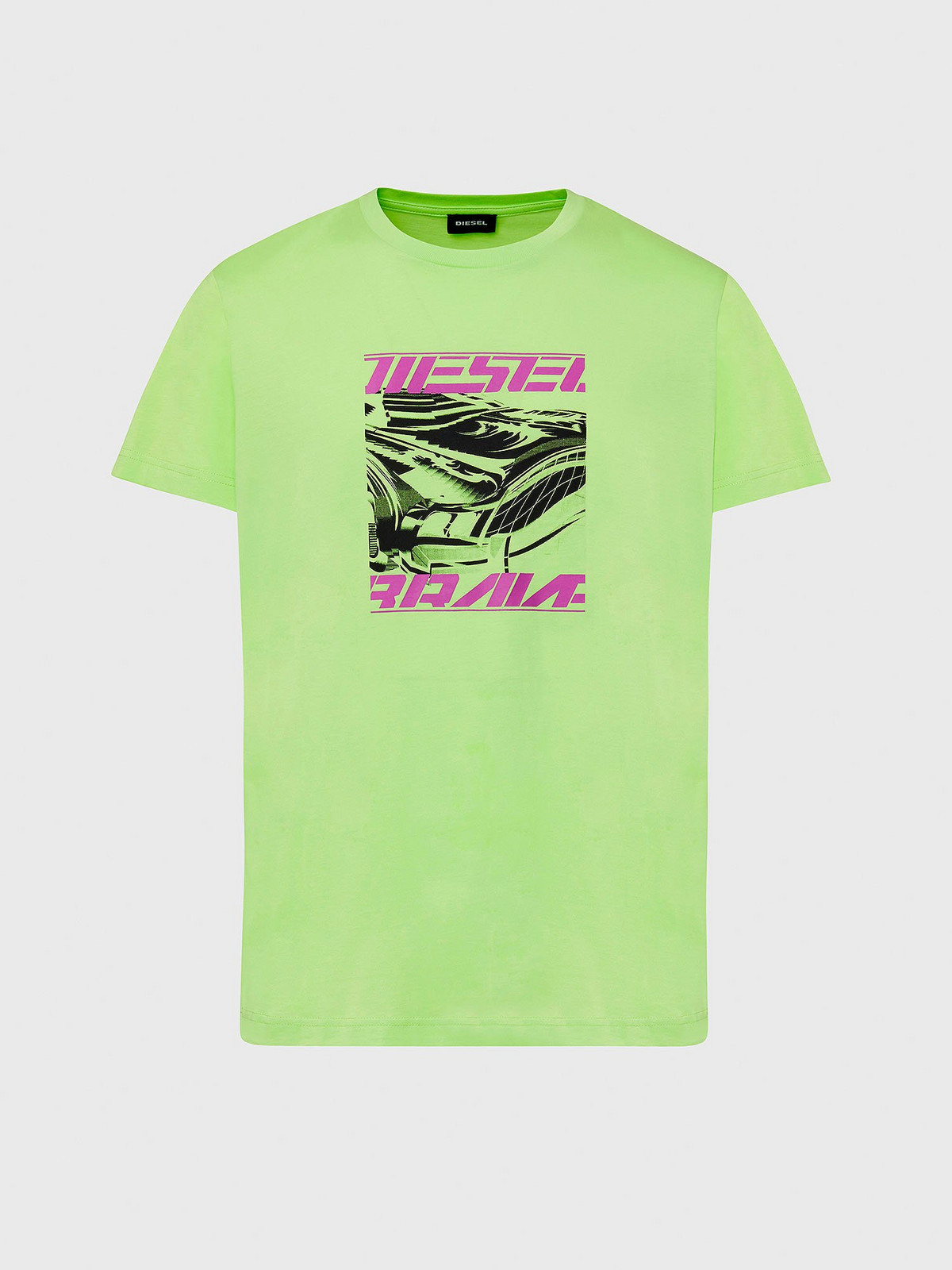 Diesel Tričko - TDIEGOSK33 TSHIRT neónovozelené