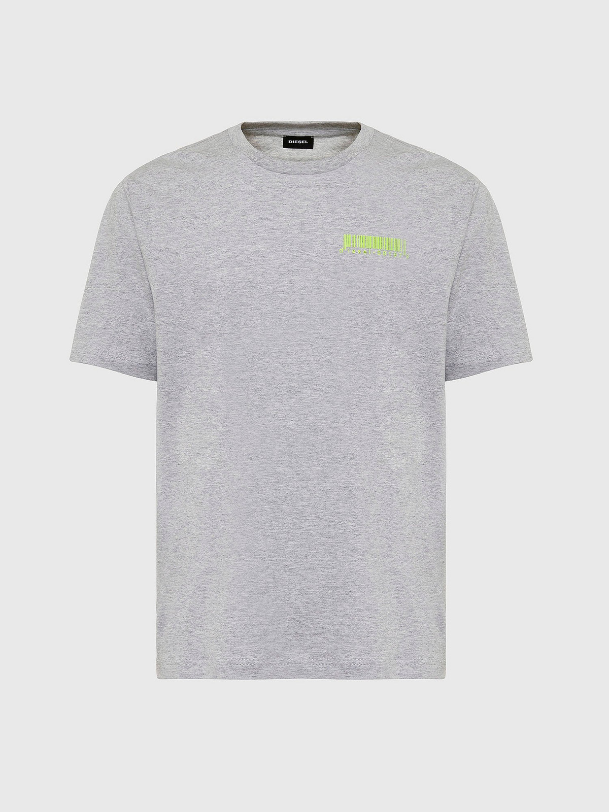 Diesel Tričko - T JUSTSLITSX84 TSHIRT sivé