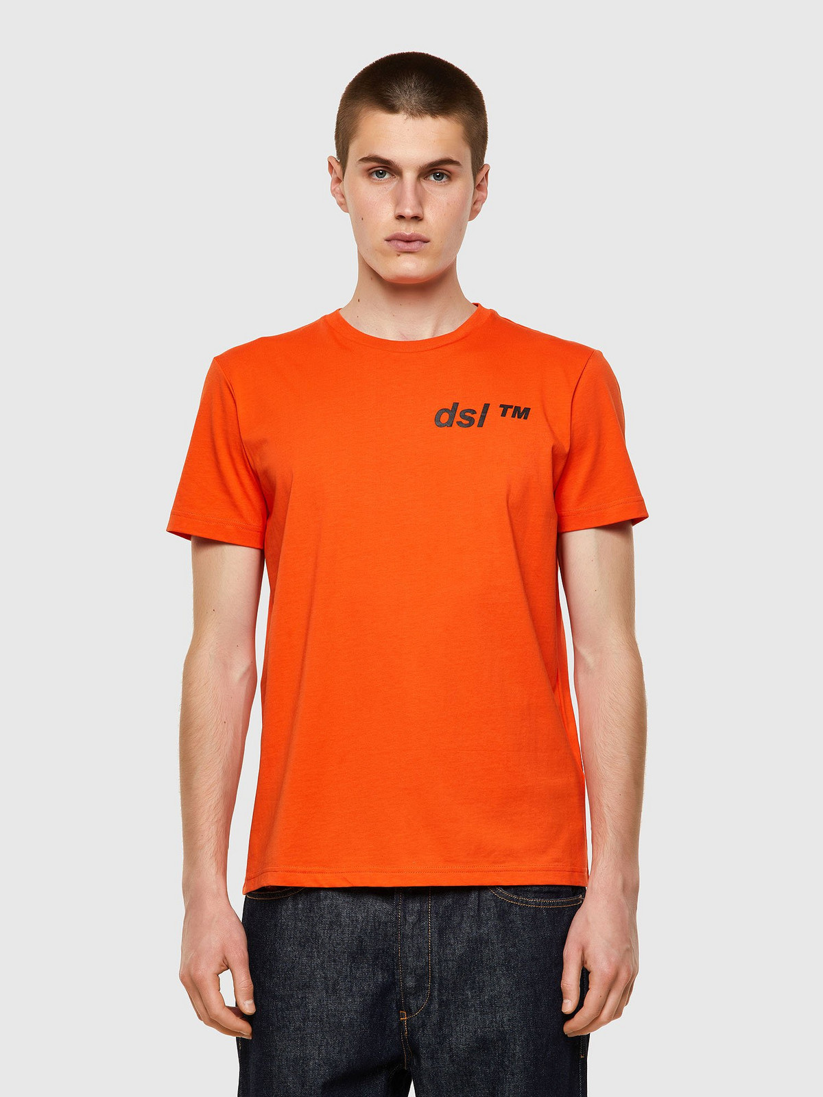 Diesel Tričko - TDIEGOSB5 TSHIRT oranžové