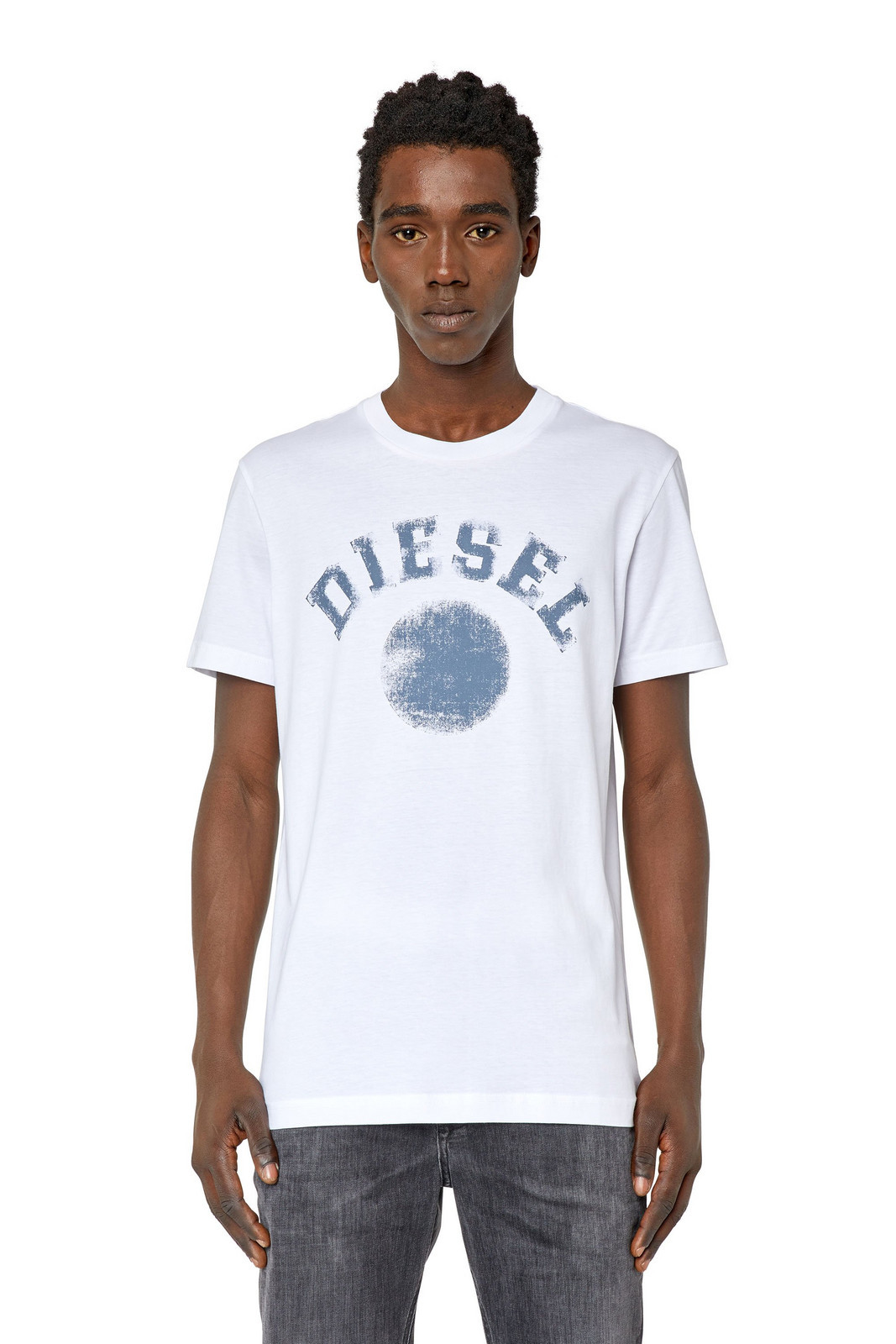 Diesel Tričko - T-DIEGOR-K56 T-SHIRT biele