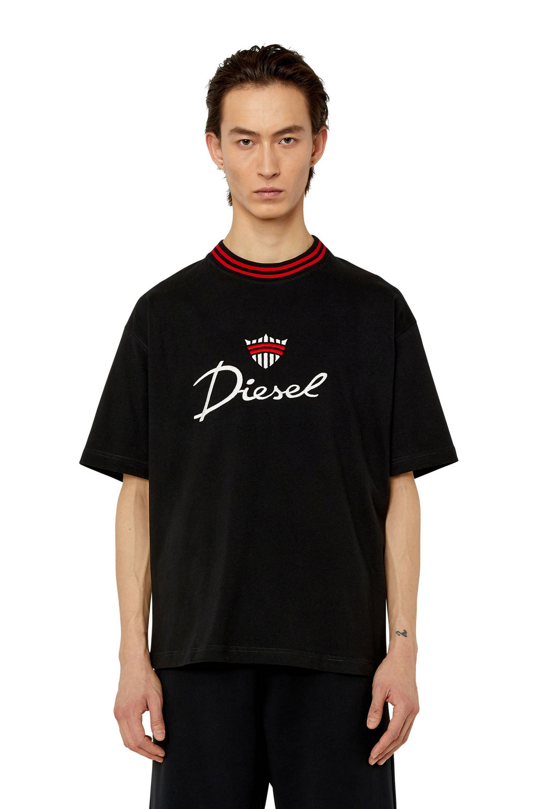 Diesel Tričko - T-WASH-G6 T-SHIRT čierne