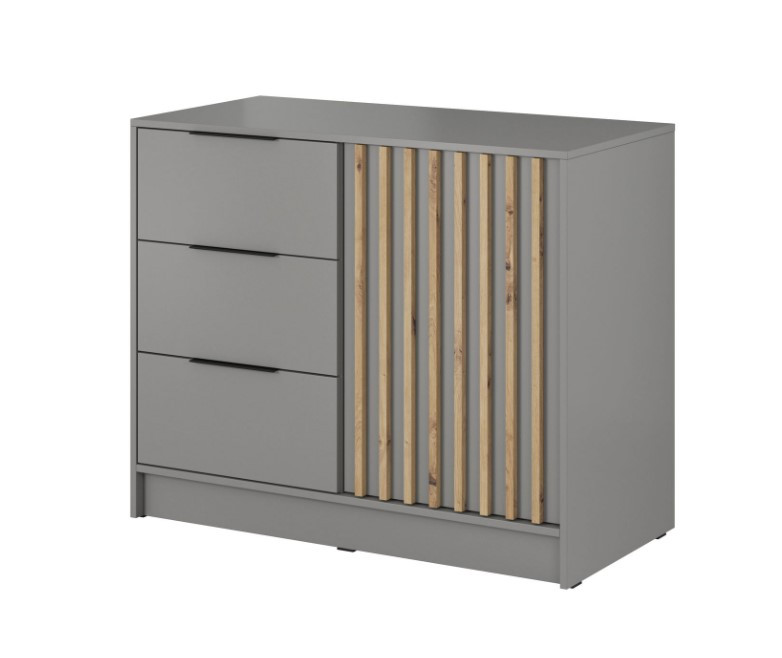 ArtPS Komoda KELLY 2D | sivá