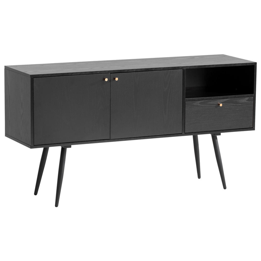 Livetastic ŠIROKÁ KOMODA, čierna, 140/75/40 cm