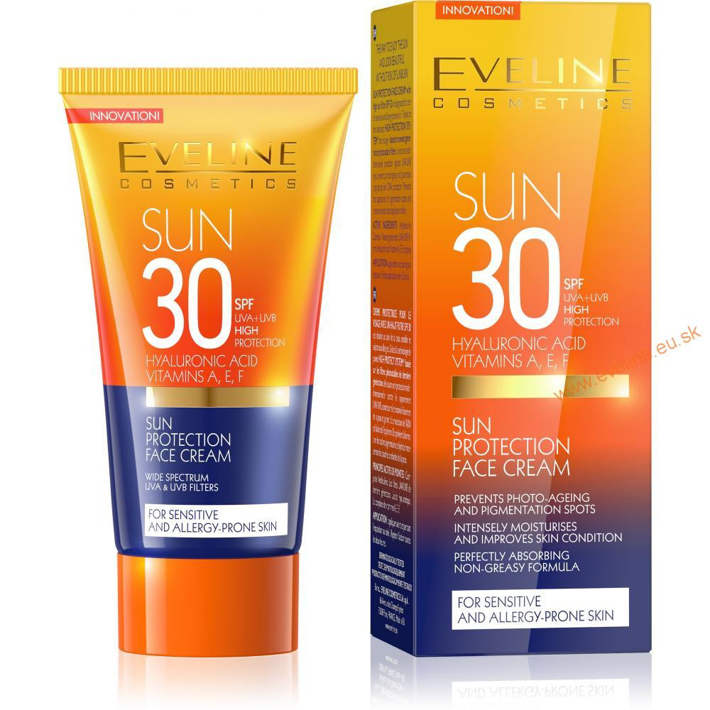 Eveline Cosmetics EVELINE SUN CARE ochranný krém na tvár SPF 30