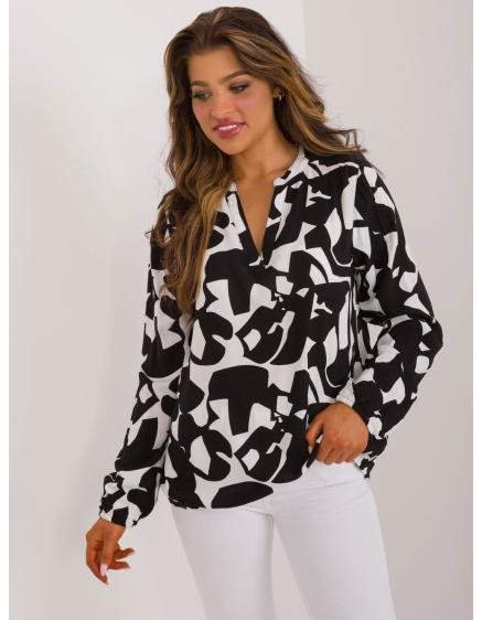 Dámska blúzka s potlačou SUBLEVEL čierna