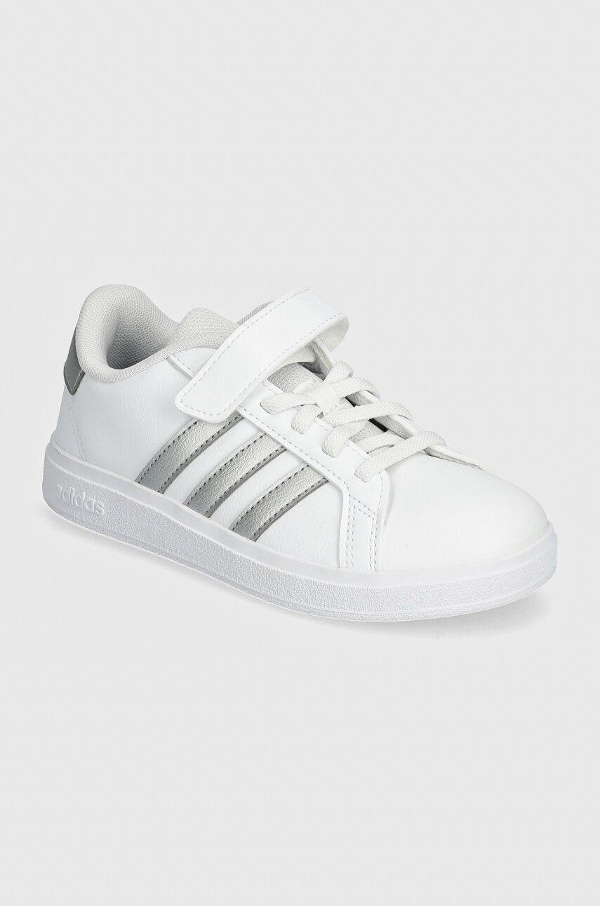 Detské tenisky adidas GRAND COURT 2.0 EL C šedá farba, IH5532