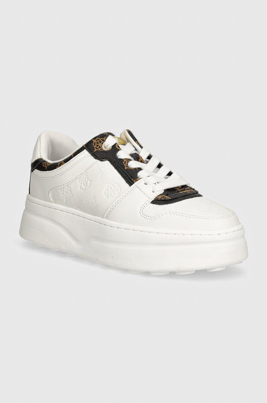 Tenisky Guess QUEENZ biela farba, FLTQNZ FAL12