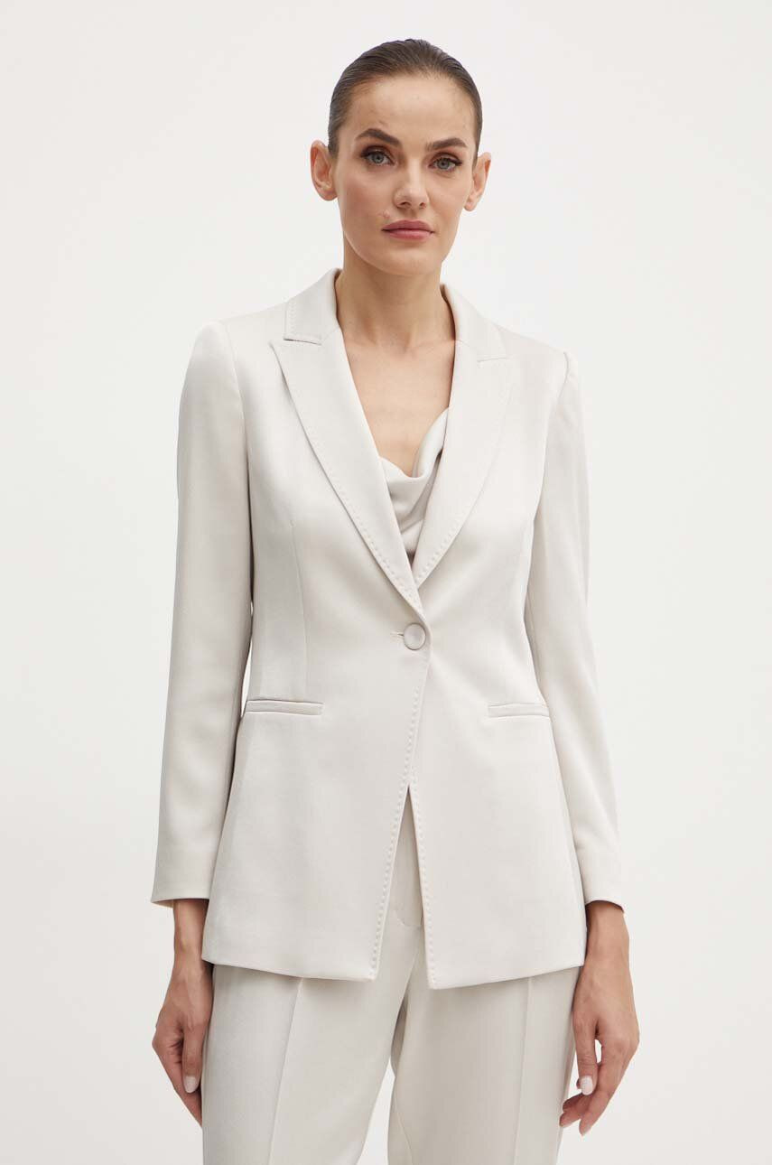 Sako Marella béžová farba, jednoradové, jednofarebné, 2423046061200