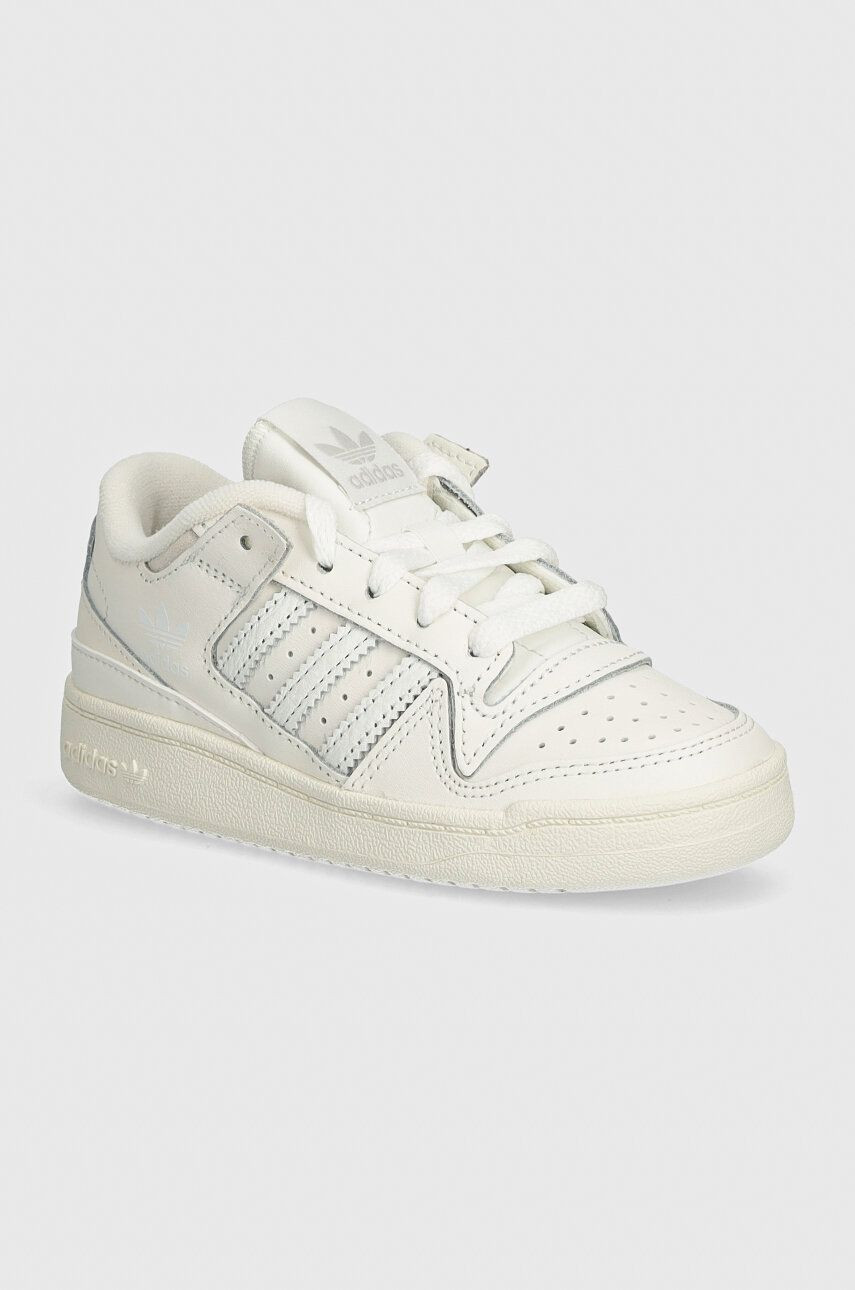 Detské tenisky adidas Originals FORUM LOW CL C béžová farba, IH7921