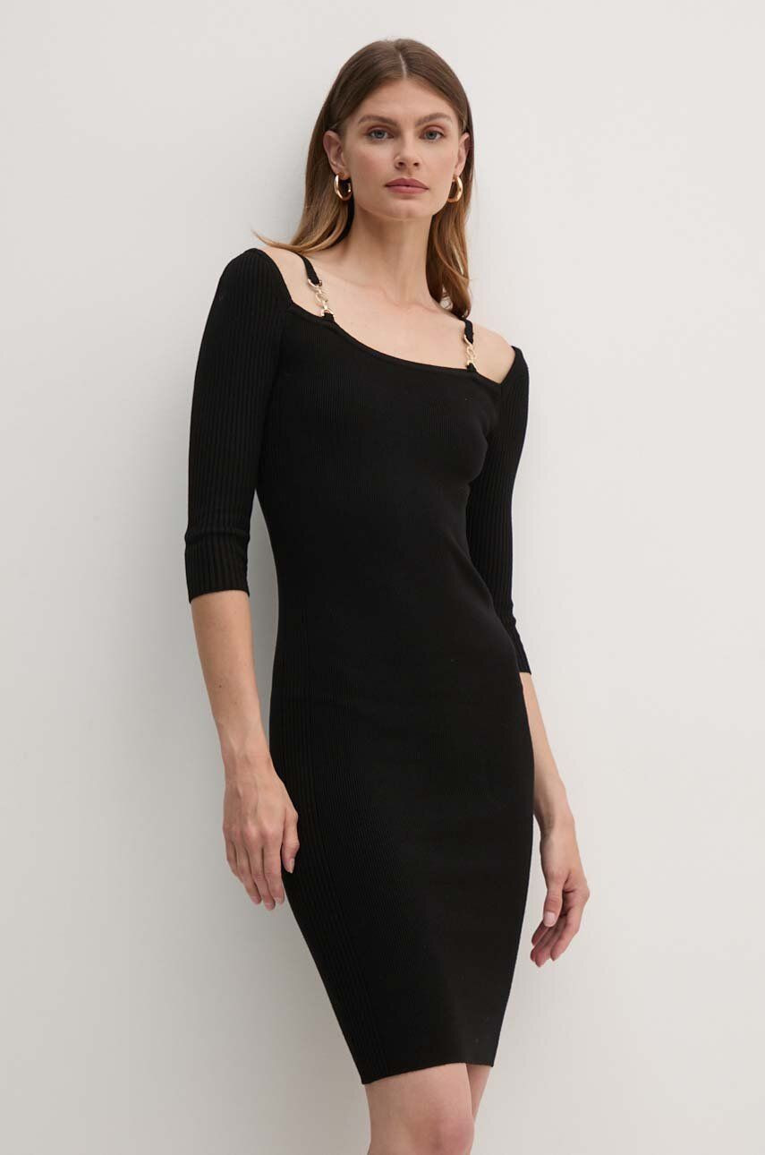 Šaty Marciano Guess ISA čierna farba, mini, priliehavá, 4YGK58 5613Z