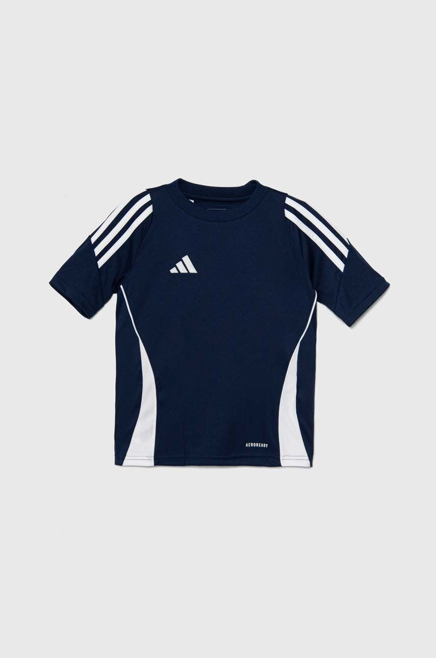 Detské tričko adidas Performance TIRO24SYY tmavomodrá farba, s nášivkou, IS1029