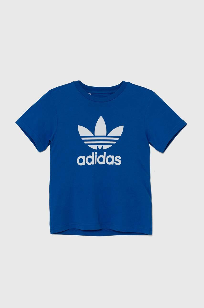Detské bavlnené tričko adidas Originals TREFOIL TEE s potlačou, IY7425