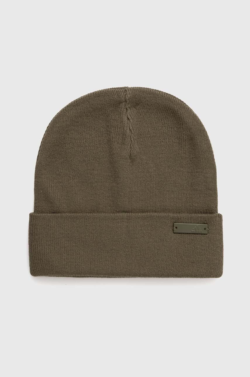 Čiapka adidas zelená farba, IX6424