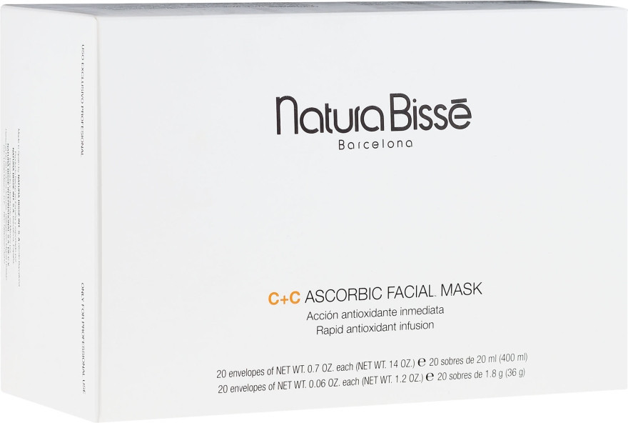 Natura Bissé Antioxidačná maska C+C (Ascorbic Facial Mask) 20 x 20 ml