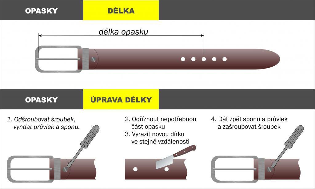 Opasok kožený AAW Belt Henry - čierny, 90