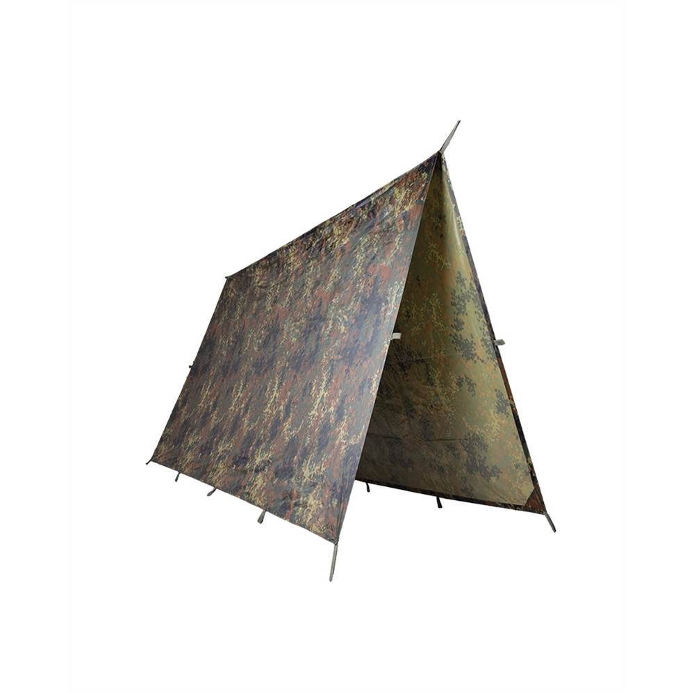 Plachta s pútkami viacúčelová Mil-Tec Tarp 3x3m - flecktarn