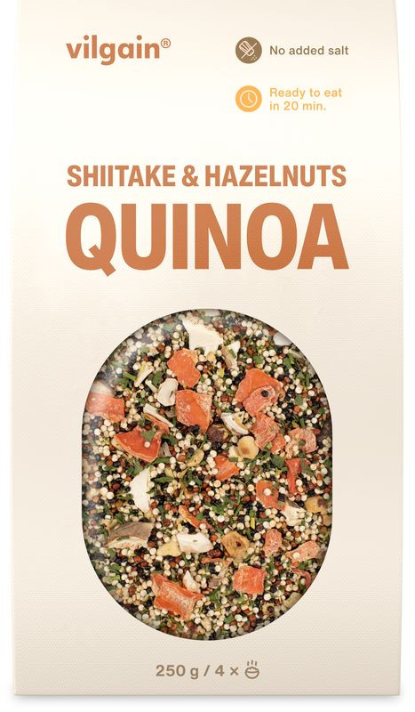 Vilgain Quinoa s shiitake a lieskovými orieškami 250 g
