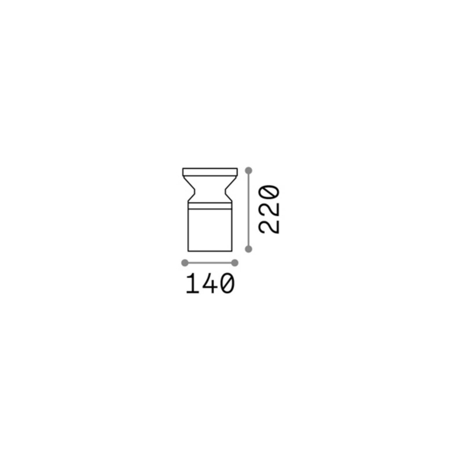 Ideal Lux Torre základné svetlo antracitový hliník výška 22 cm