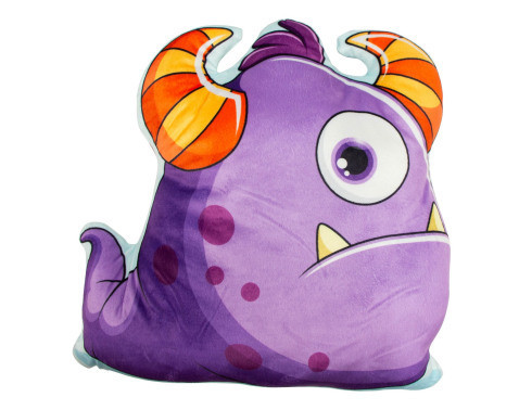 Detský dekoračný vankúš Príšerka, fialová%