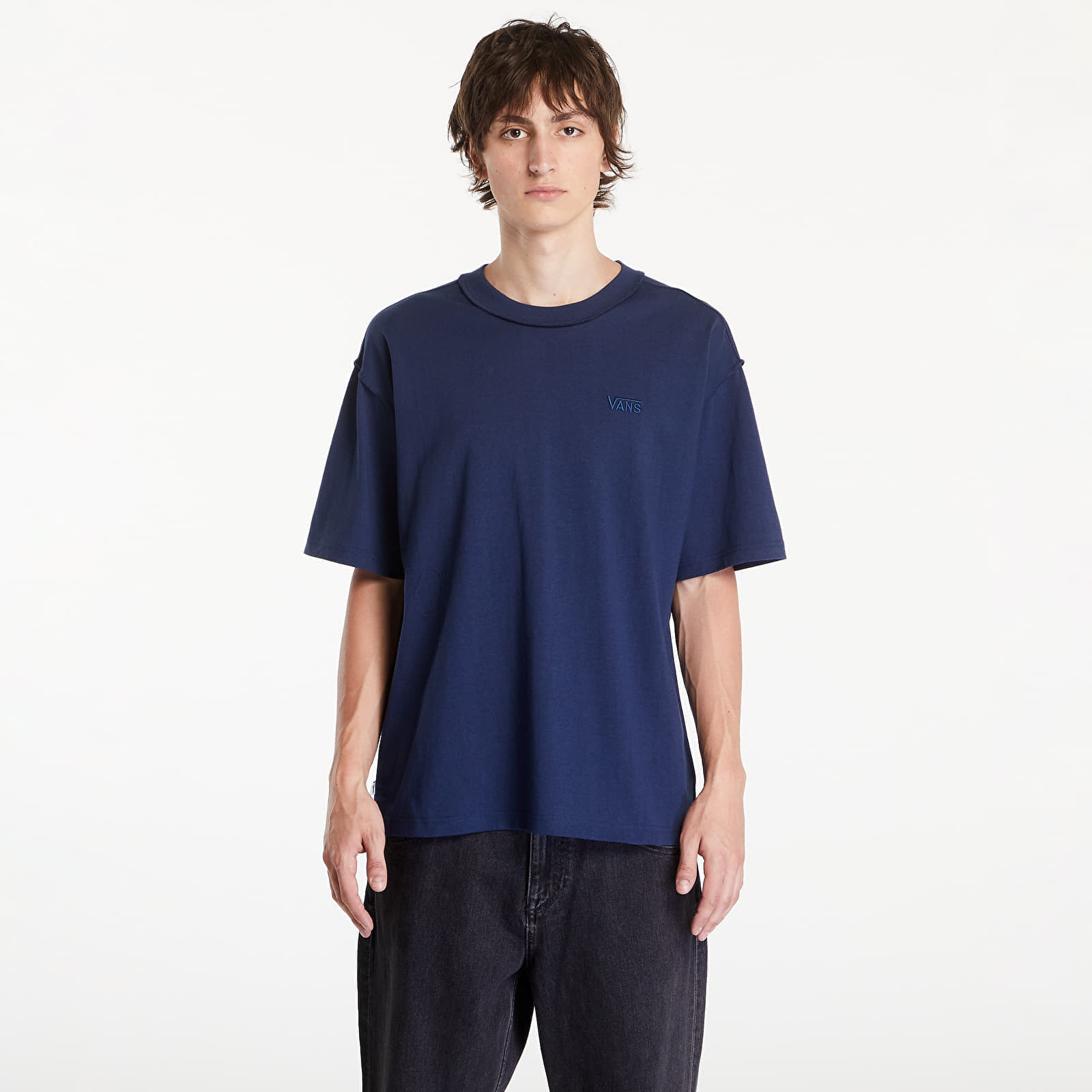 Tričko Vans LX Premium Short Sleeve T-Shirt Dress Blues M