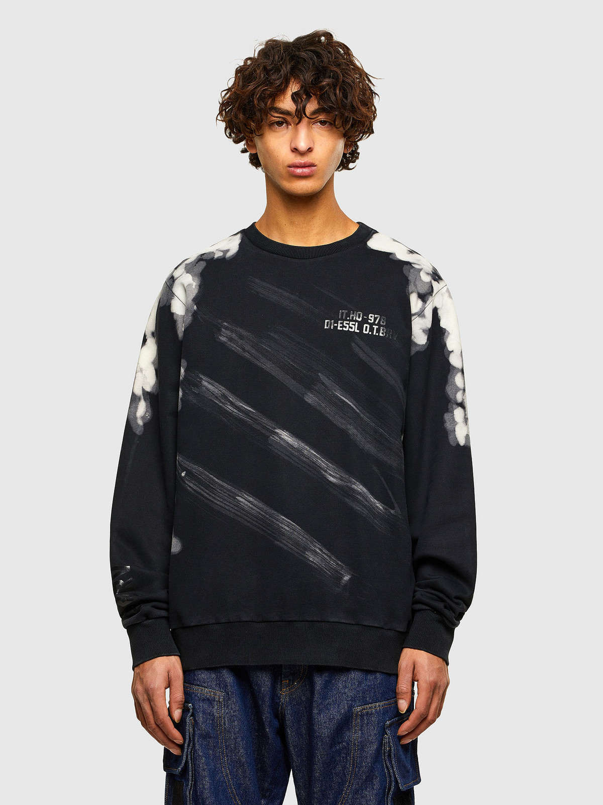 Mikina - Diesel SGIRKA62 SWEATSHIRT viacfarebná