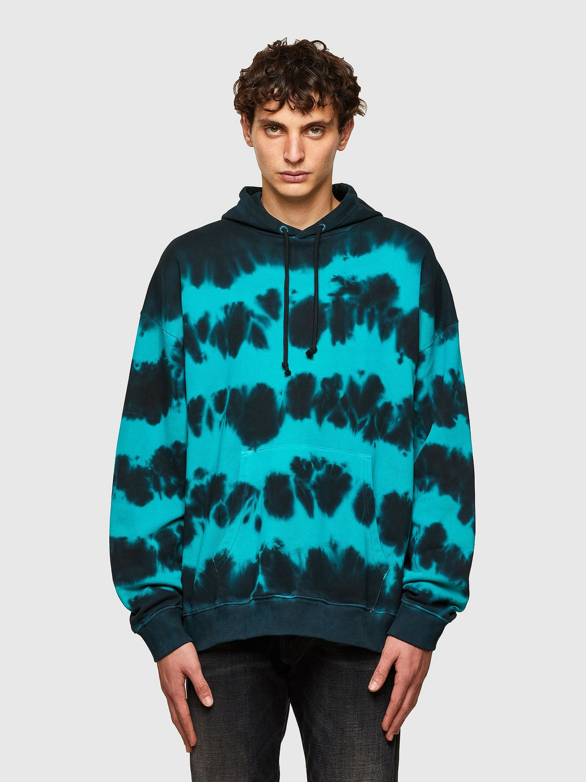 Mikina - Diesel SUMMERA83 SWEATSHIRT vzorovaná