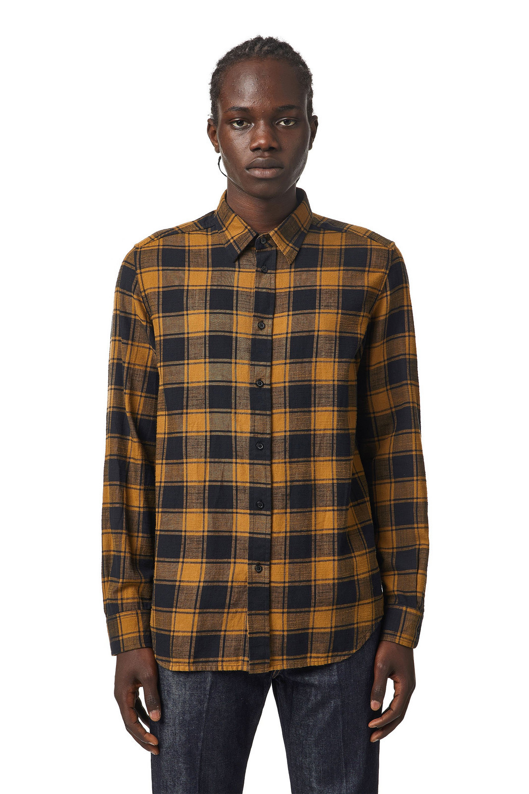 Diesel Košeľa - SMOI21 SHIRT hnedá