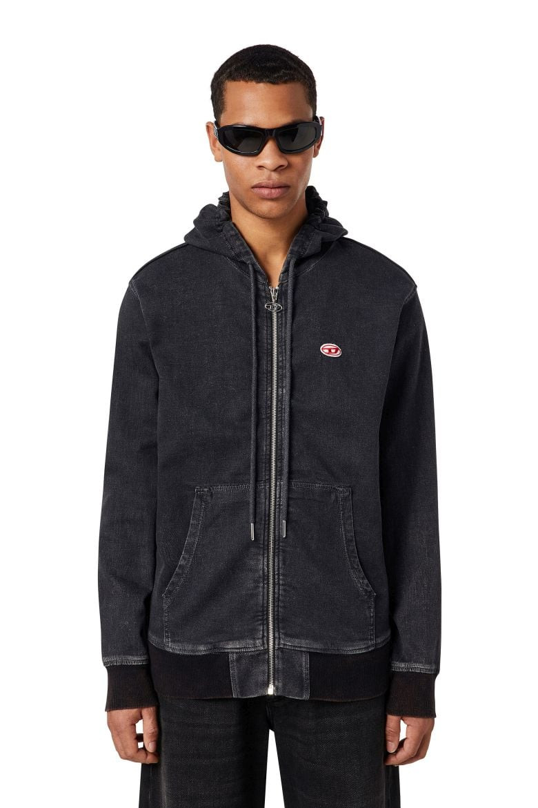 Diesel Mikina - D-GIR-NE SWEAT-SHIRT čierna