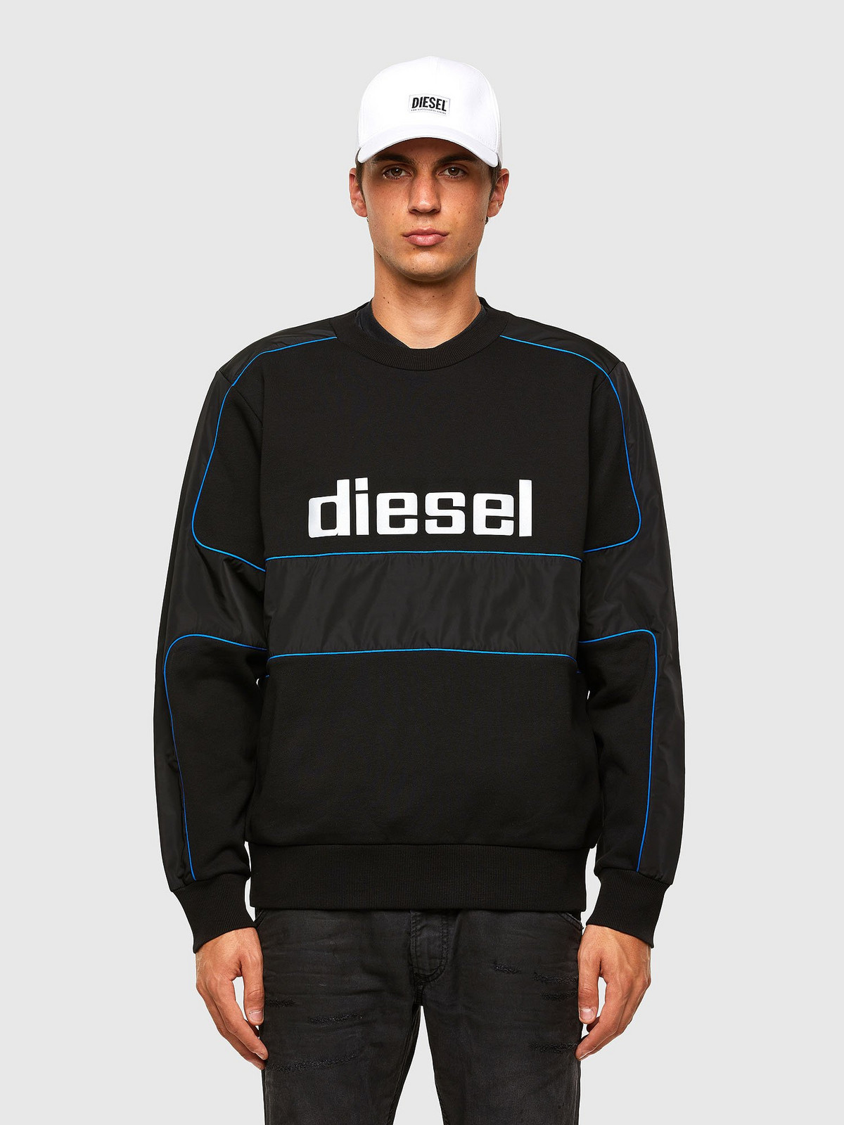 Diesel Mikina - SLAIN SWEATSHIRT viacfarebná