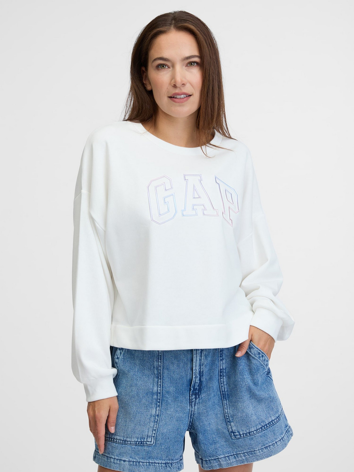 GAP Oversize Logo Sweatshirt - Women