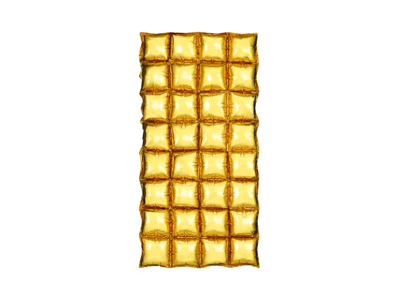 PartyDeco Balónové pozadie fóliové - Zlaté 72 x 143 cm
