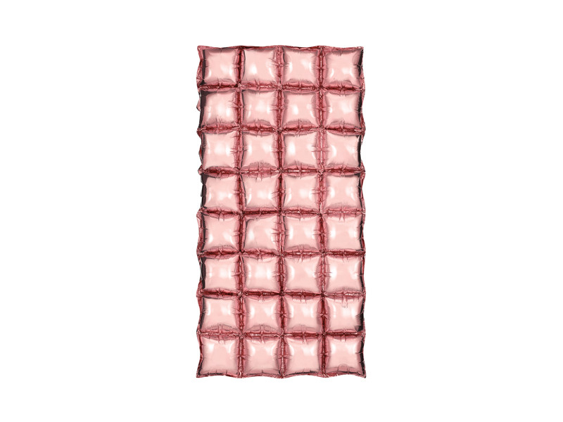 PartyDeco Balónové pozadie fóliové - Ružovo zlaté 72 x 143 cm
