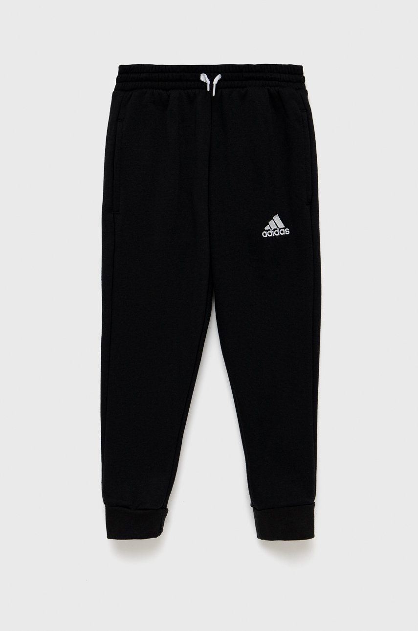 Detské nohavice adidas Performance H57518 čierna farba, s nášivkou