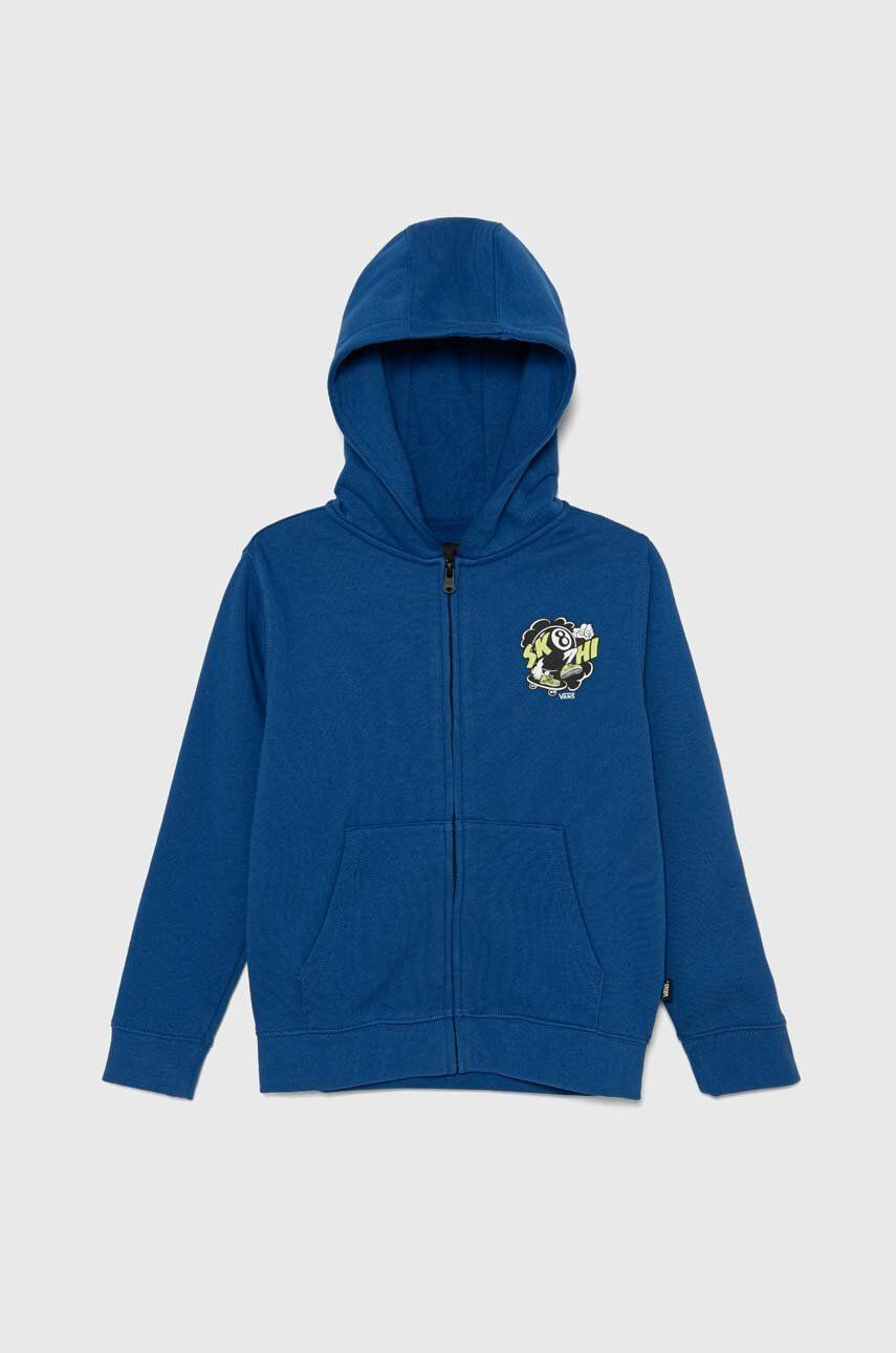 Mikina Vans KD SK8 Hi Ball FZ s kapucňou, s potlačou, VN000JRM7WM1