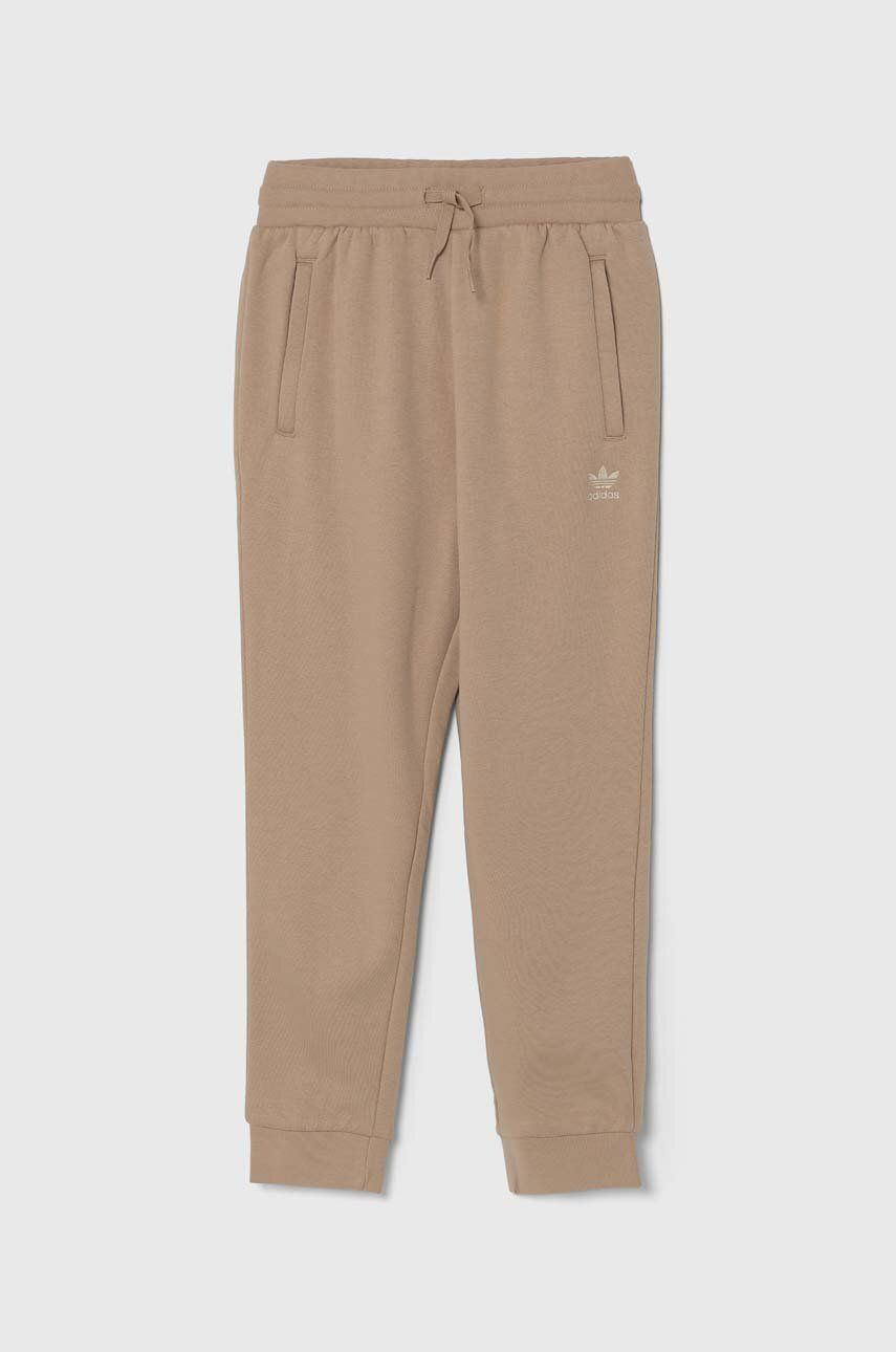 Detské tepláky adidas Originals PANTS béžová farba, jednofarebné, IX5296
