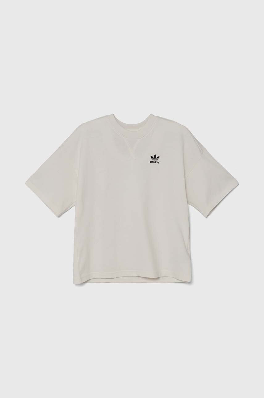 Detské bavlnené tričko adidas Originals TEE biela farba, jednofarebný, IX7599