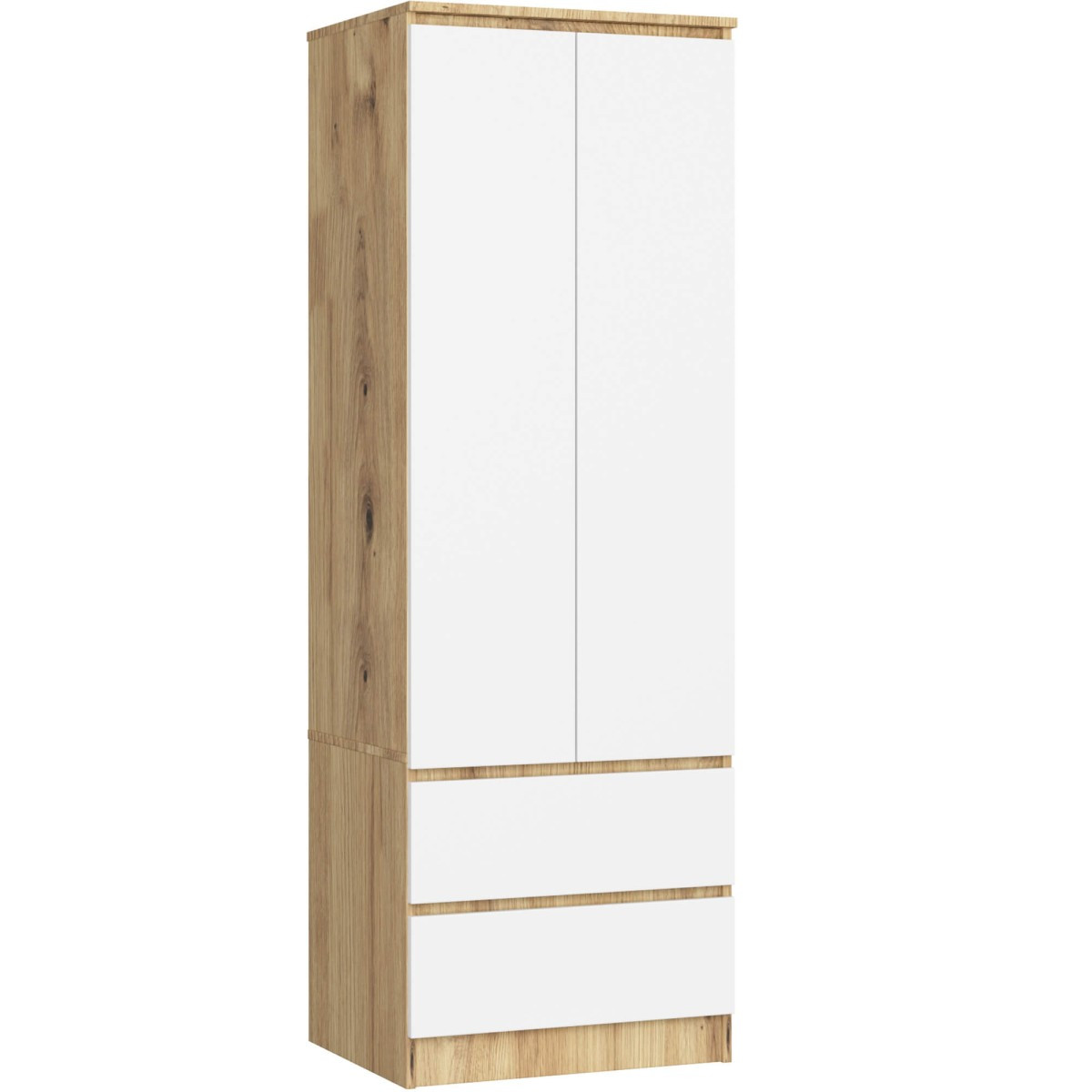 Šatní skříň STAR 60 cm dub artisan/bílá