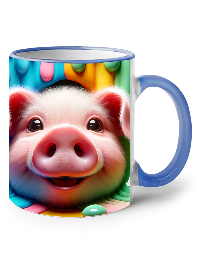 Hrnek s potiskem prasátka - skvělý dárek pro milovníky zvířátek