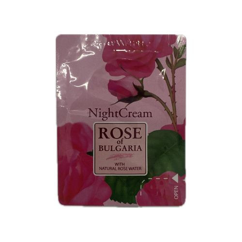 Nočný pleťový krém z ružovej vody Rose of Bulgaria 2ml vzorka