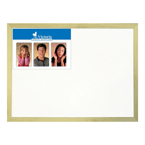 VICTORIA - Tabuľa v drevenom ráme, biela, 30 x 40 cm, nemagnetická
