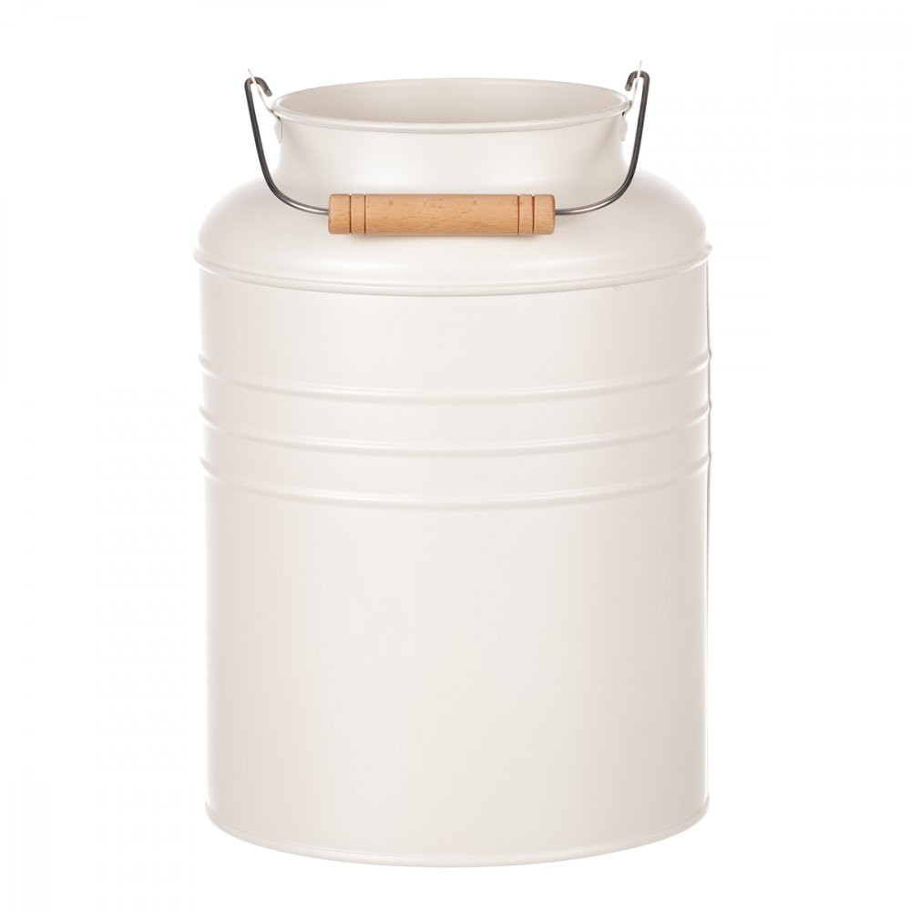 AUTRONIC KK062 CRM Váza kovová, krémová barva.