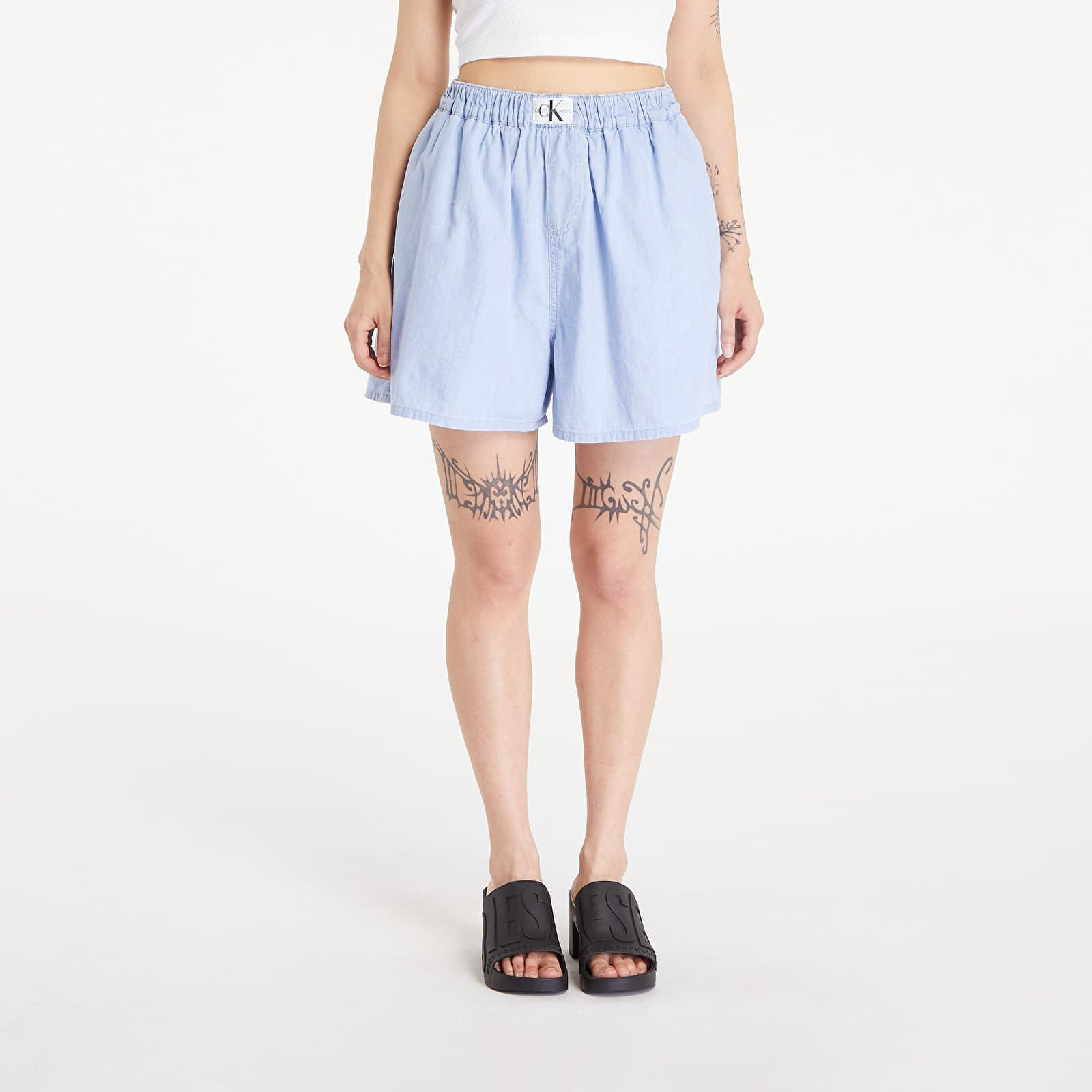 Šortky Calvin Klein Jeans Denim Boxer Shorts Denim Light 31