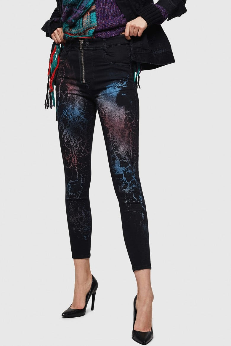 Diesel Rifle - SLANDYHIGHSX L.32 TROUSERS viacfarebné