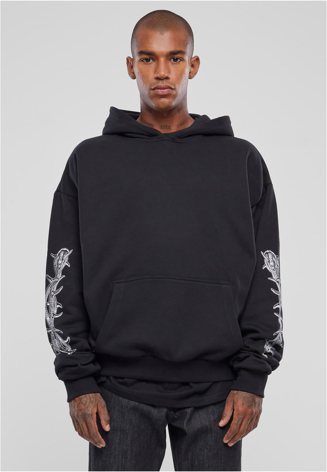 Men's God Loyalty Love Oversize Sweatshirt Black