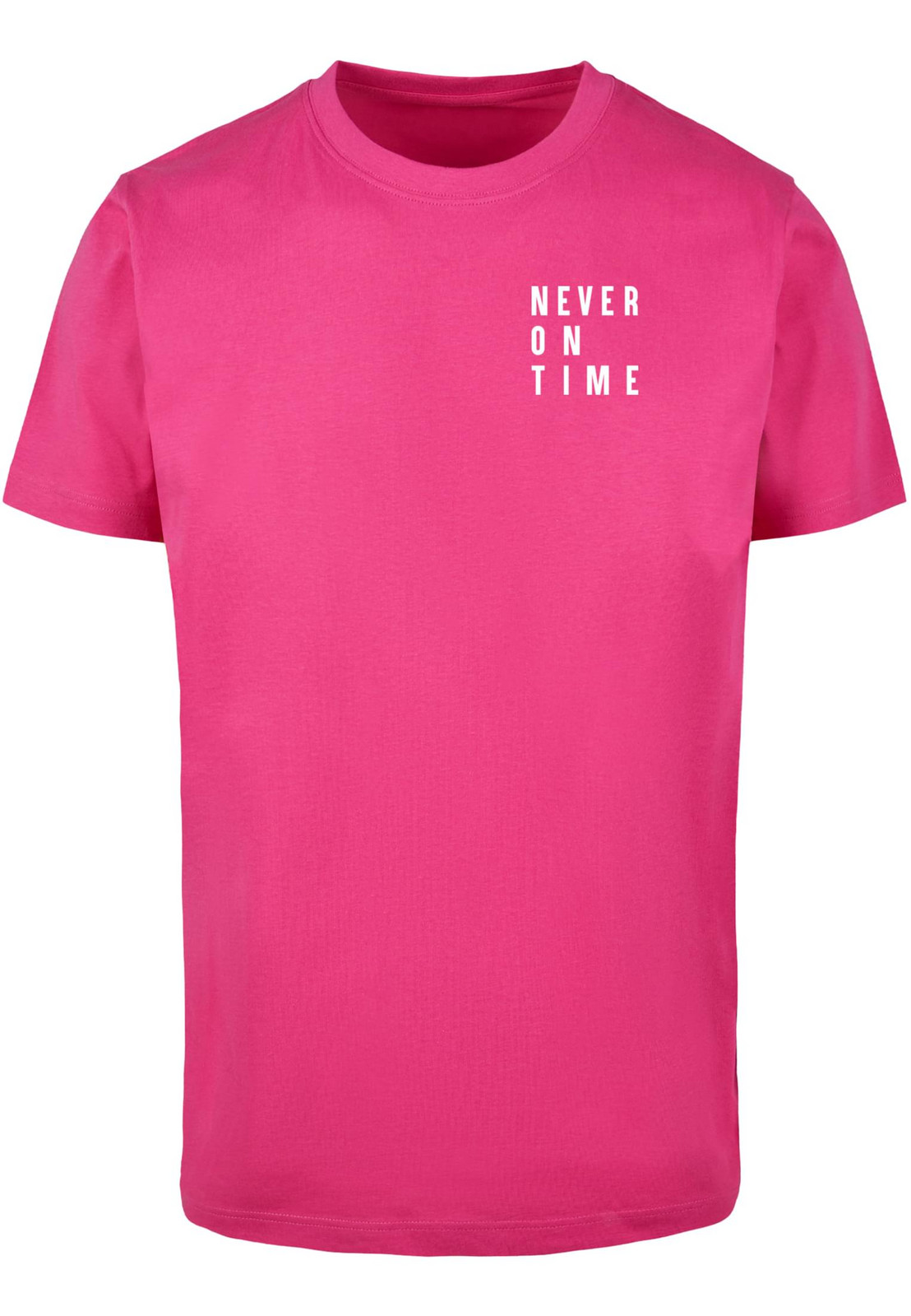 Men's T-shirt Never On Time pink
