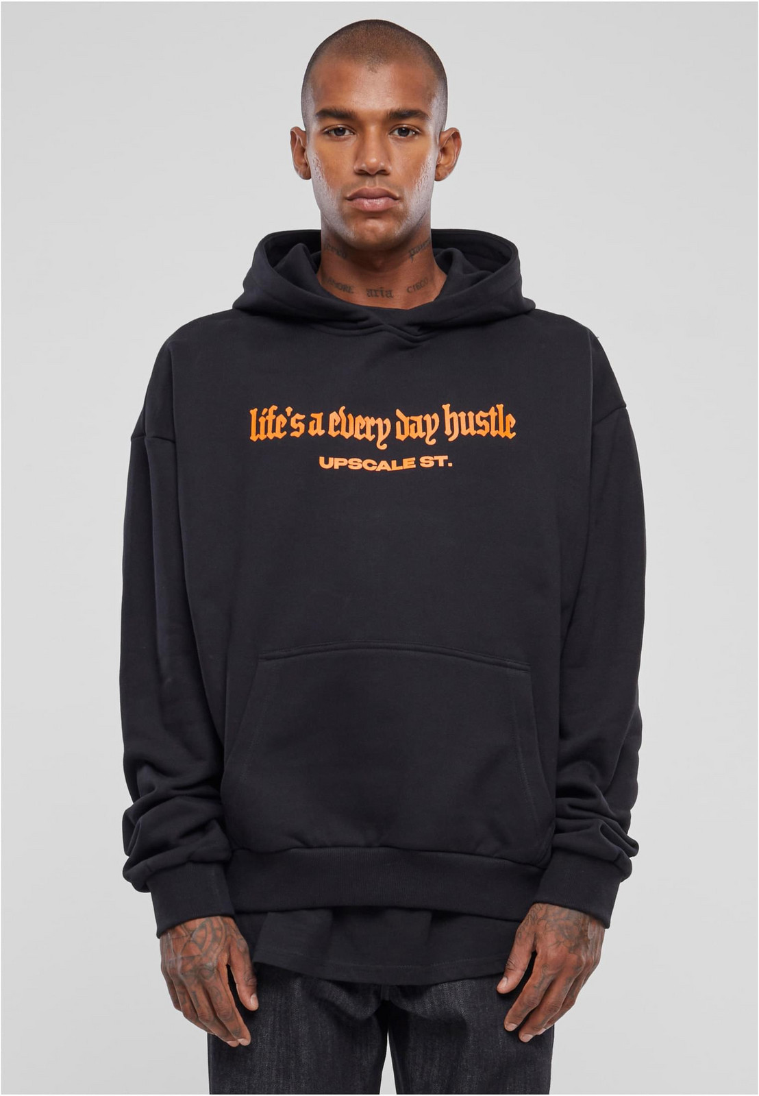 Men's Hustle Oversize Sweatshirt Black
