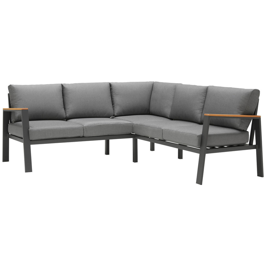 Ambia Garden TERASOVÁ SEDACIA SÚPRAVA 12-dielne, drevo, kov, textil