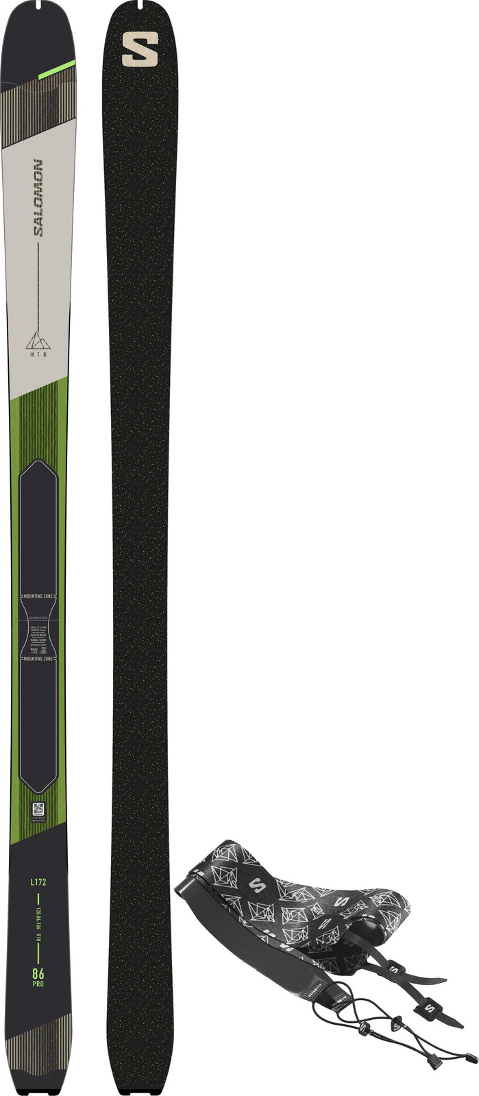 Skialp lyže Salomon MTN 86 PRO + Skins Veľkosť: 164 cm